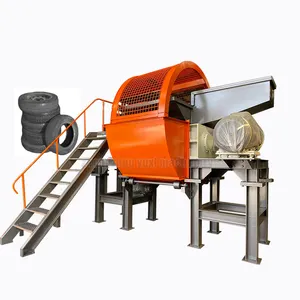 Chất Thải Lốp Shredder Dây Chuyền Sản Xuất Cao Su Lốp Hạt Tái Chế Giá Máy Nghiền Lốp