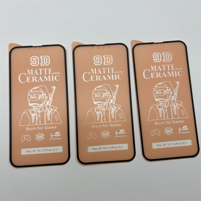 Hot Selling Grade AAA 100D Ceramic Matte Clear 9H Hardness Bubble Free 2.5D Radian Foldable Screen Protector for 17/Air