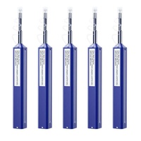 Kit de stylos de nettoyage antistatiques pour fibres optiques avec diamètre de 1,25/2,5 mm pour connecteurs LC/SC/MU et maintenance des réseaux de télécommunications FTTH