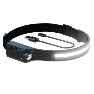 Новый COB светодиодные фары фонарик USB Перезаряжаемый Головной фонарь 5 режимов освещения головного света для рыбалки Work Lights