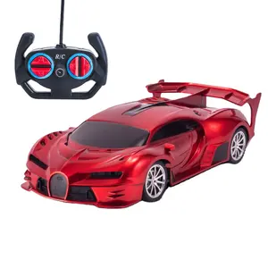 2.4G 1:18 Mô Phỏng Pin Đài Phát Thanh Điều Khiển Đồ Chơi Ánh Sáng Trôi Điều Khiển Từ Xa Racing RC Xe Cho Trẻ Em