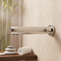 Robinet mélangeur intelligent en laiton à capteur automatique à trou unique à montage mural, eau froide et chaude, design moderne