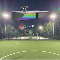 Projecteur LED SMD RGBW 7 couleurs changeantes IP65 avec lumière blanche, étanche et contrôlable par application pour l'éclairage des gymnases et des salles de sport