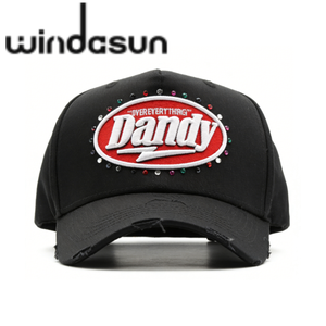 Gorra trucker de gamuza de 5 paneles con visera ancha, diseño de la Última Cena, textura premium, con pedrería, venta al por mayor, en stock - Product Image 2