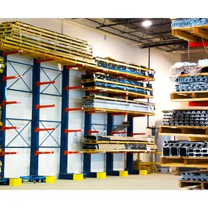 CUSTOMIZED Industrial Heavy Duty Wall Mounted Warehouse Pipe Shelving Cantilever Rack