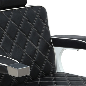 Silla de Peluquería HZ8752B Negra, Silla de Barbero Ajustable en Altura para Locales Comerciales - Product Image 2