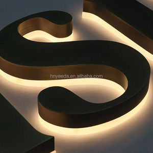 Logo LED rétroéclairé en acrylique en acier inoxydable personnalisé avec lettres LED 3D pour une utilisation dans les salons <span class=keywords><strong>de</strong></span> beauté, les centres commerciaux et les entreprises - Product Image 2
