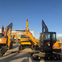 Excavatrice Sany SY60 d'occasion durable avec moteur Cummins, hydraulique Kawasaki, 6 tonnes, livraison rapide dans le monde entier
