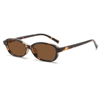 Nouvelles Lunettes de Soleil Rétro NWO T1790 à Monture Ovale Fine et Complète, Protection UV400 Haut de Gamme, Vente en Gros Directe Usine
