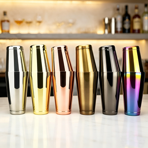 <span class=keywords><strong>Shakers</strong></span> à cocktails en acier inoxydable, shaker Boston, mélangeur de cocktails Martini, accessoires de bar, shaker lesté, shaker à boissons en métal - Product Image 1