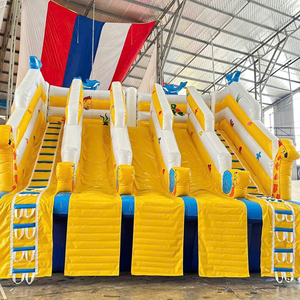 Características de Fácil Instalación: Tobogán Acuático Inflable para Parques de Diversiones, Casa de Brinco de 6m x 8m, Aplicación de Juego de 1,2m, Material de PVC - Product Image 2