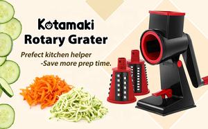 Râpe à <span class=keywords><strong>carottes</strong></span> manuelle de cuisine, plateau en plastique PP et lame en acier <span class=keywords><strong>pour</strong></span> trancher et râper le gingembre, l'ail et les noix - Product Image 3