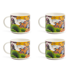 Juego de 4 tazas de té Excelsa Kimono de porcelana 29 cl multicolor - Product Image 3