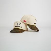 Gorra de béisbol de 5 paneles con logo bordado 3D estructurado, gorra de algodón Goras Diagonal Dad Hat, gorra con cuerda, gorra de béisbol estilo snapback