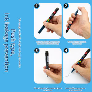 260-रंग का सीधा तरल मार्कर ने कागज और सीडी पर लिखने के लिए छात्र कला के लिए स्थायी स्याही के साथ सेट किया - Product Image 6