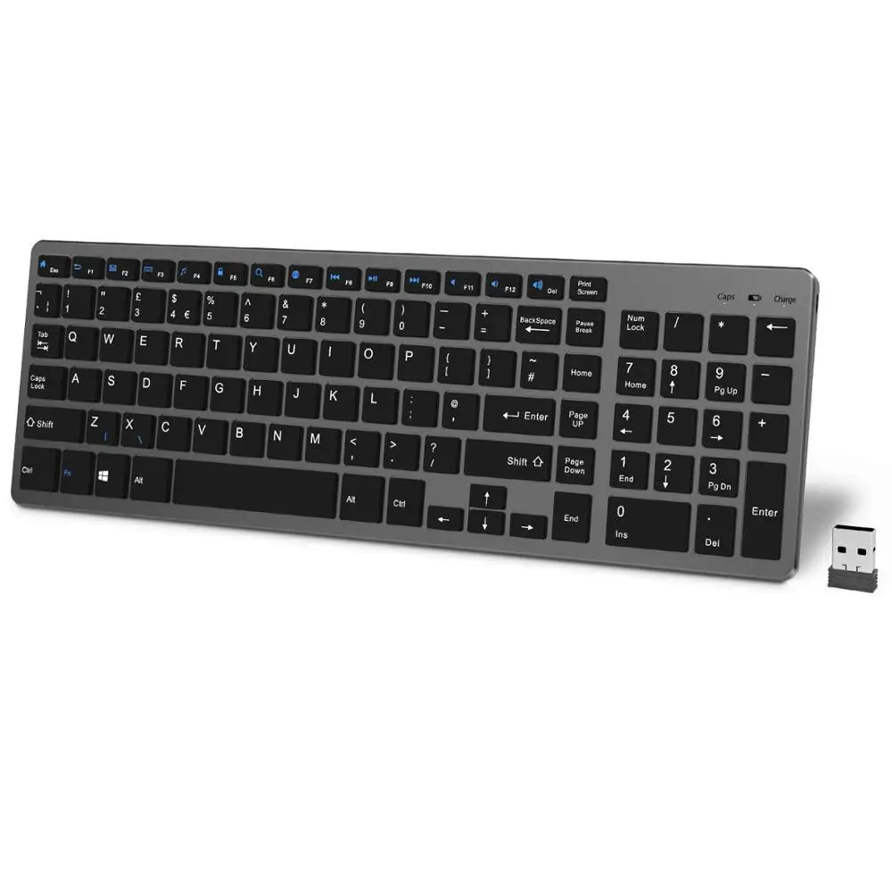 super thin clavier 2.4ghz wireless 101 keys rose bluetooth keyboard bk348