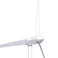 Générateur éolien horizontal GWS-5000W 5KW pour base de télécommunications, démarrage à 2,5 m/s, 3 pales en FRP, PMSM 380V, IP54, qualité industrielle, 5,4 m de hauteur de coupe