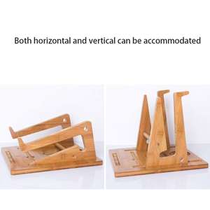 Vente en gros Support pour écran d'ordinateur en bambou Support pour moniteur de qualité supérieure - Product Image 4