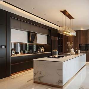 Meubles de cuisine modernes en bois massif, ensembles complets, personnalisables, écologiques et multifonctionnels – Vente chaude - Product Image 2