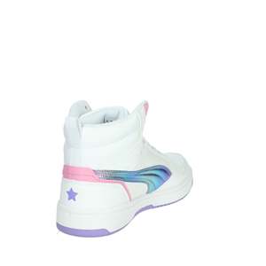 รองเท้าผ้าใบเด็กผู้หญิง Puma สีขาว รุ่น Wisteria High Top ดีไซน์ทันสมัย - Product Image 3