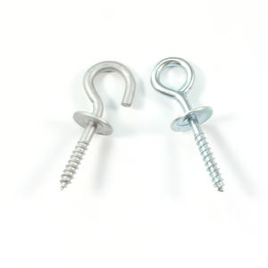Custom Steel Sheep Horn Augen schraube Verzinkte selbst schneidende Schraube mit Circle Light Hooks Schlaufen ring Nagel M3 M5 M8 Gewinde größen - Product Image 2