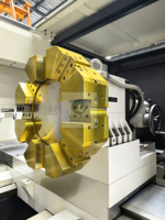 Tour à fileter automatique CNC QK1335 à double mandrin et grande capacité pour tuyaux de pétrole et de gaz