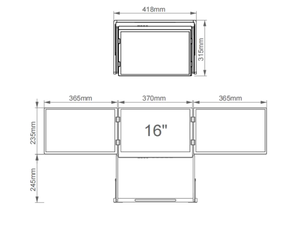 Laptop para Juegos de Pantalla Triple de 16 Pulgadas con Resolución de 2560x1600 para Uso Empresarial, Extensor de Pantalla para Laptop Kyy - Product Image 6