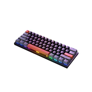High-Keyboard Backlit Gaming Teclado Mini Style New Design Mix Colour 60% Russian Spanish Wired Mechanical Keyboard For UK Users