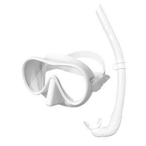 Seakurat M302 + S12 masker selam tanpa bingkai dewasa baru masker selam silikon cair Volume rendah Snorkeling pandangan lapangan besar antikabut - Product Image 4