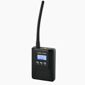 CZE-T200 0.2W Portable Wireless Fm Transmitter 76-108MHz untuk Rapat/Traning/Interpretasi Simultan, Terjemahan Solusi