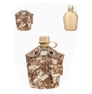 Bouteille d'eau portable en plastique pour le camping en plein air DFB3 avec bol, tasse et sac, vente en gros et personnalisation. - Product Image 4