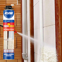 Mousse PU en spray de qualité professionnelle, mousse expansive d'étanchéité, mousse de polyuréthane haute densité pour le remplissage des murs