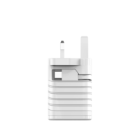 Chargeur rapide super puissant Aspor A831 GaN 65W avec protection OTP 3-en-1 pour téléphone, montre, tablette et ordinateur portable