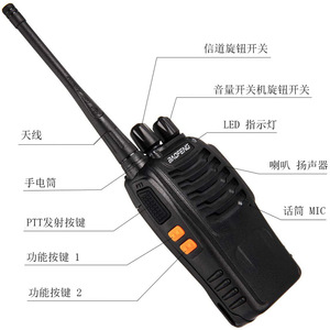 Talkie-walkie Baofeng BF 888S, portée de 50 km, équipement de communication extérieur haute puissance, économie d'énergie - Product Image 1