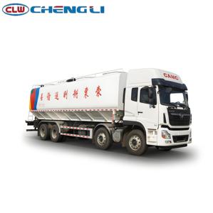 Camion à fourrage personnalisé CLW 8x4, capacité de 18,07 m³, avec décharge par vis sans fin de 16 tonnes, pour le transport de céréales et d'aliments pour volailles et bétail - Product Image 3