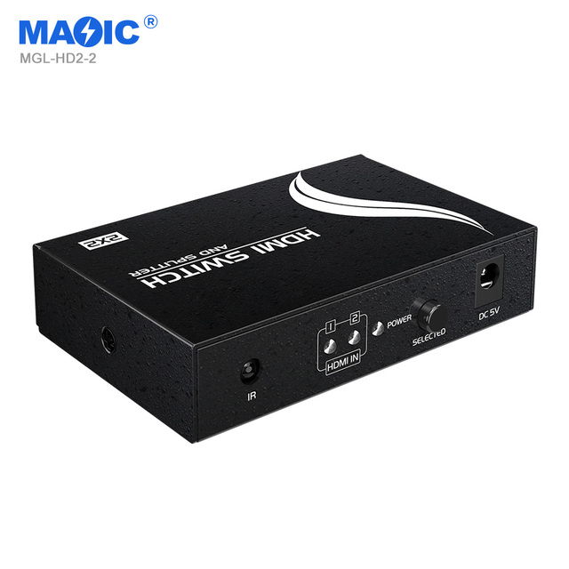 New 1080p for HDMI 2x2 Switcher Splitter 2 in 2 Out Video Splitters and Converters for HDTV & Computer