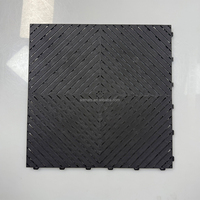 Dalles de sol emboîtables antidérapantes faciles à installer et à nettoyer, haute capacité de charge, en PP, pour garage et station de lavage auto