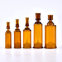 Flacon ampoule en plastique ambré jetable de 2 ml, 3 ml, 5 ml, 10 ml, 15 ml, flacon-seringue sans air pour sérum cosmétique et soins de la peau
