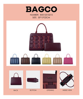 Tas Tangan Mewah BAGCO 2026 untuk Wanita, Desain Anyaman, Dilengkapi Dompet, Cocok untuk Penggunaan Sehari-hari