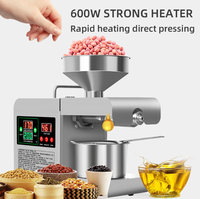 Machine à huile miniature en acier inoxydable X8S, presse à froid, huile d'avocat, de ricin, de noix de coco, de lin, d'arachide, de tournesol, d'olive pour un usage domestique
