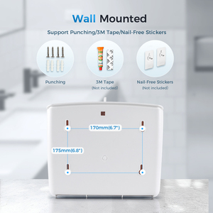 SVAVO salle de bains toilettes cuisine <span class=keywords><strong>mural</strong></span> abs <span class=keywords><strong>porte</strong></span>-boîte à mouchoirs en plastique C/N/Z/M distributeur de serviettes en papier multiplié - Product Image 4