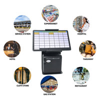 ZYWELL Printer Label Thermal Tanpa Tinta dengan Stand Display, Stand Laptop Tahan Lama untuk Laptop 7.9" hingga 14.9"