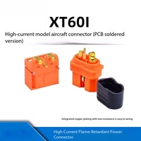 Connecteur de batterie avionique haute intensité Amass XT60IPW-M/XT60I-F mâle/femelle 4P avec bornes en cuivre et boîtier de signalisation PA, modèle orange