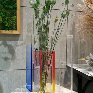 Bán Chạy Bình Hình Chữ Nhật Acrylic Trong Suốt Trang Trí Nhà Đám Cưới Hiện Đại Bán Sỉ 2023 Cho Hoa - Product Image 6