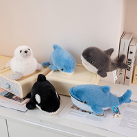 Jouets en peluche Océan : Dauphins, Phoques, Lions marins, Requins – Jouets pour enfants, Cadeaux de fêtes, Plusieurs tailles, Logo personnalisable