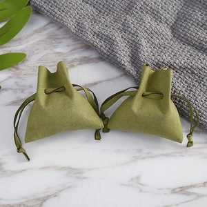 Luxury Mini Small Ring Gift Storage Envelope Jewelry Bag Drawstring Pouches and Bag For Sale