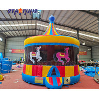 Carrousel gonflable Bounce House Commercial Gonflable Bouncer Outdoor Fun Jumping Bouncy Castle pour la location de matériel de fête