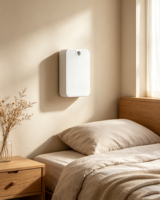 Diffuseur d'arômes ultrasonique noir et blanc, fonctionne sur piles, silencieux, télécommande, contrôle par application, purificateur d'air domestique, livraison rapide