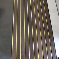 Paneles de PVC para Techo y Pared con Diseño de Madera y Mármol para Decoración de Interiores, Venta al Por Mayor, Color Negro