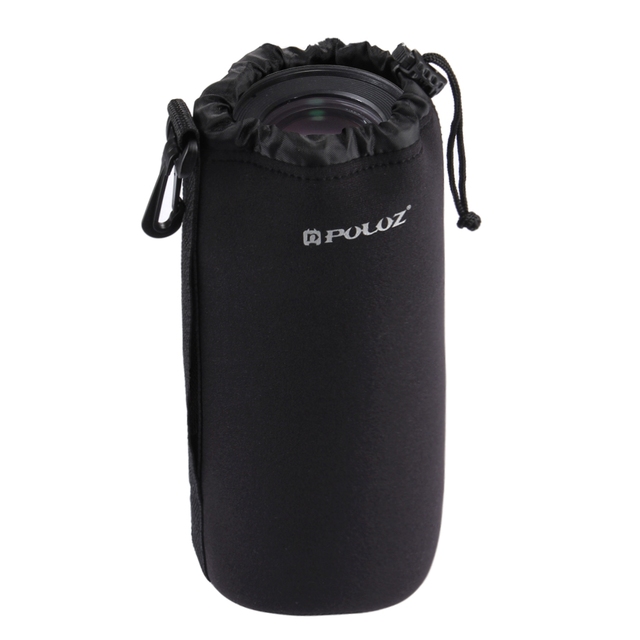 Wholesale and Dropshipping PULUZ Neoprene SLR Camera Lens Carrying Bag With Hook for Canon for Sony Cameras Lens Bag Case